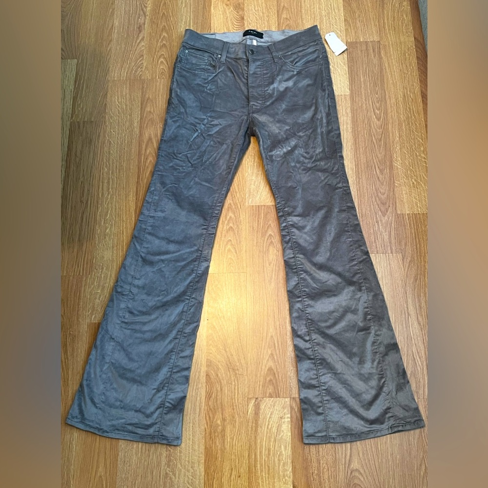 AMIRI silver flare jeans